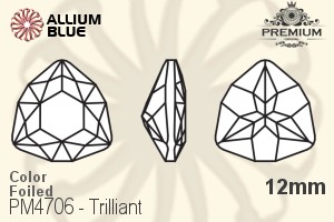 PREMIUM CRYSTAL Trilliant Fancy Stone 12mm White Opal F
