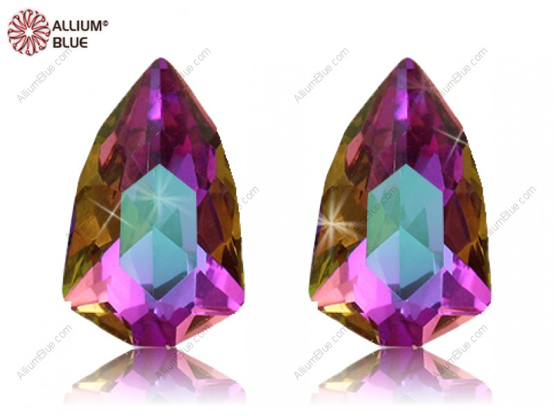 PREMIUM CRYSTAL Slim Trilliant 13.6x8.6mm Crystal Heliotrope F