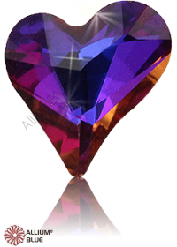 PREMIUM CRYSTAL Sweet Heart Fancy Stone 13x12mm Crystal Violet Blue F