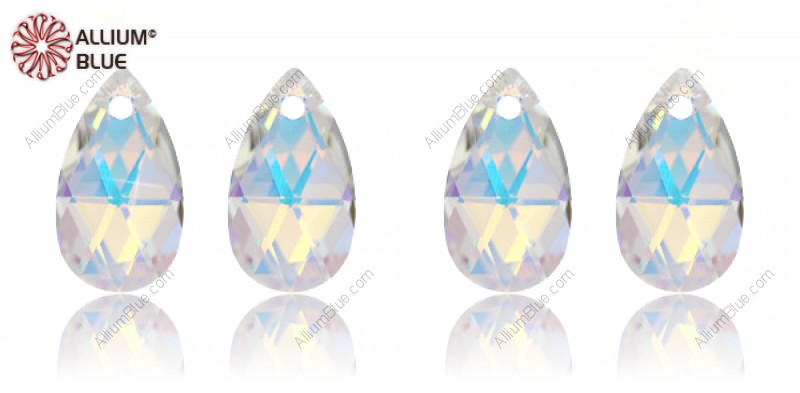 PREMIUM CRYSTAL Teardrop Pendant 24x12mm Crystal Aurore Boreale