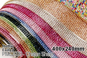 PREMIUM CRYSTAL Chaton Sheet 400x240mm Crystal Dorado F