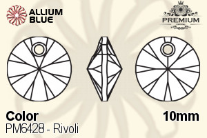 PREMIUM CRYSTAL Rivoli Pendant 10mm Violet