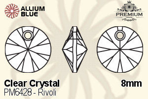 PREMIUM CRYSTAL Rivoli Pendant 8mm Crystal