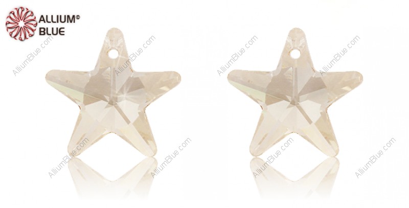 PREMIUM CRYSTAL Star Pendant 20mm Crystal Golden Shadow