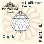 PREMIUM Ball Pendant (PM8558) 30mm - Crystal Effect