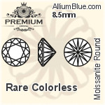 PREMIUM Moissanite Round Brilliant Cut (PM9010) 8.5mm - Near Colorless