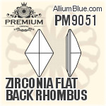 PM9051 - Zirconia Flat Back Rhombus