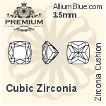 PREMIUM Zirconia Cushion (PM9470) 7mm - Cubic Zirconia