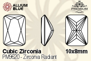 PREMIUM CRYSTAL Zirconia Radiant 10x8mm Zirconia Pink