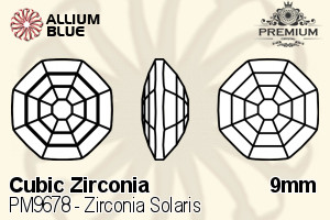 PREMIUM Zirconia Solaris (PM9678) 9mm - Cubic Zirconia