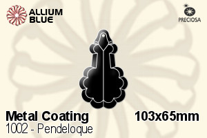 Preciosa Pendeloque (1002) 103x65mm - Metal Coating