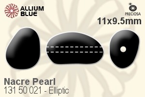 PRECIOSA Elliptic Pearl 1H 11x9.5 Dk.Green