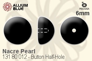 PRECIOSA Button Pearl 1/2H 6 lt.creamrose