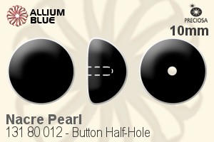 PRECIOSA Button Pearl 1/2H 10 white