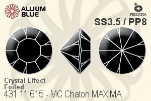 PRECIOSA Chaton MAXIMA ss3.5/pp8 crystal DF Vel