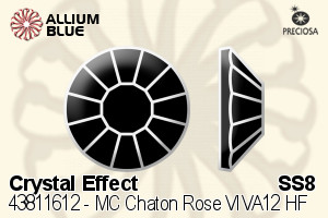 PRECIOSA Rose VIVA12 ss8 crystal HF VM