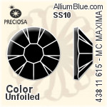 Preciosa MC Chaton Rose MAXIMA Flat-Back Stone (438 11 615) SS10 - Color (Coated) With Dura™ Foiling