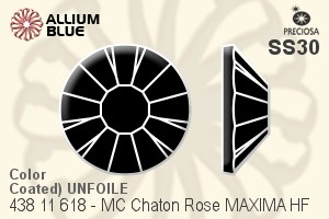 Preciosa MC Chaton Rose MAXIMA Flat-Back Hot-Fix Stone (438 11 618) SS30 - Color (Coated) UNFOILED