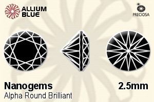 Preciosa Alpha Round Brilliant (RBC) 2.5mm - Nanogems