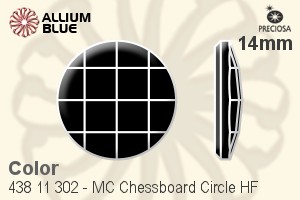 Preciosa MC Chessboard Circle Flat-Back Hot-Fix Stone (438 11 302) 14mm - Color