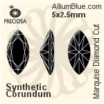 プレシオサ Marquise Diamond (MDC) 4x2mm - Synthetic Corundum