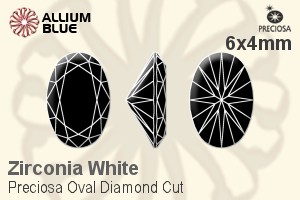 Preciosa Oval Diamond (ODC) 6x4mm - Cubic Zirconia