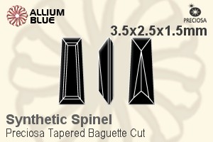 プレシオサ Tapered Baguette (TBC) 3.5x2.5x1.5mm - Synthetic Spinel