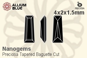 プレシオサ Tapered Baguette (TBC) 4x2x1.5mm - Nanogems