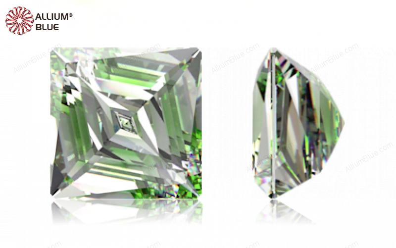 SWAROVSKI GEMS Cubic Zirconia Square Bizquare Spring Gr-White (OM) 7.00MM normal +/- FQ 0.035