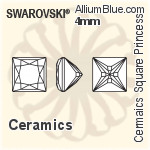 スワロフスキー セラミックス Square Princess カラー Brilliance カット (SGCSQPCBC) 3mm - セラミックス