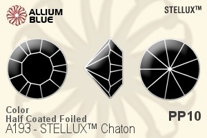 STELLUX™ Chaton (A193) PP10 - Color (Half Coated) With Gold Foiling