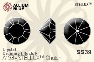 STELLUX Chaton (A193) SS39 - Crystal (Ordinary Effects) With Gold Foiling