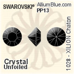 Swarovski XILION Chaton (1028) PP13 - Color (Half Coated) With Platinum Foiling