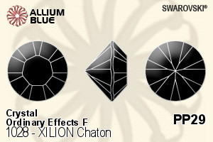 施華洛世奇 XILION Chaton (1028) PP29 - Crystal (Ordinary Effects) With Platinum Foiling