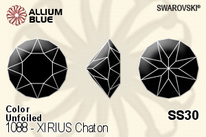 Swarovski XIRIUS Chaton (1088) SS30 - Color Unfoiled