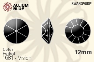 Swarovski Vision (1681) 12mm - Color With Platinum Foiling
