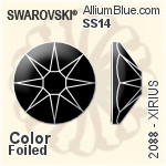 Swarovski XILION Oval Fancy Stone (4128) 8x6mm - Color With Platinum Foiling