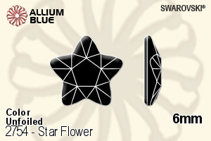 Swarovski Star Flower Flat Back No-Hotfix (2754) 6mm - Color Unfoiled