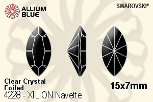 SWAROVSKI 4228 15X7MM CRYSTAL F