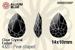 SWAROVSKI 4320 14X10MM CRYSTAL F