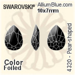 施华洛世奇 Sweet 心形 花式石 (4809) 13x12mm - 白色（半涂层） 无水银底
