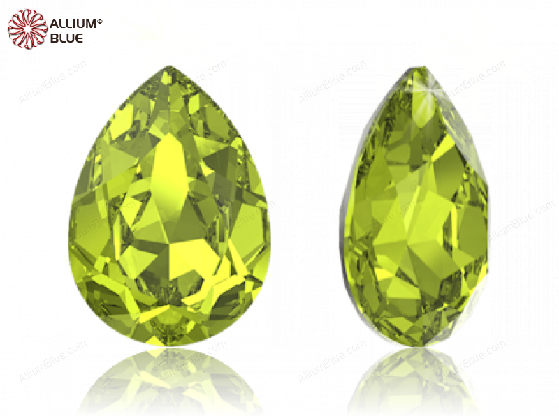 SWAROVSKI 4320 6X4MM CITRUS GREEN F