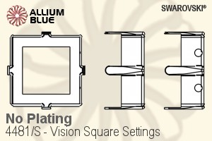 Swarovski Vision Square Settings (4481/S) 12mm - No Plating