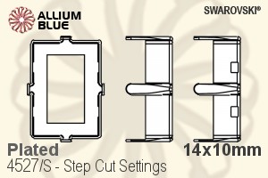 Swarovski Step Cut Settings (4527/S) 14x10mm - Plated