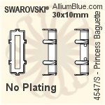 スワロフスキー Heartファンシーストーン石座 (4827/S) 28mm - メッキなし