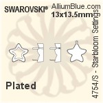 Swarovski Starbloom Settings (4754/S) 18x18.5mm - No Plating