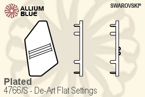 Swarovski De-Art Flat Settings (4766/S) 28x15mm - Plated