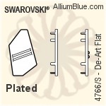 Swarovski XILION Oval Settings (4128/S) 14x10mm - No Plating