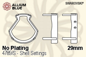 Swarovski Shell Settings (4789/S) 29mm - No Plating