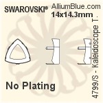 Swarovski Kaleidoscope Triangle Settings (4799/S) 9.2x9.4mm - Plated